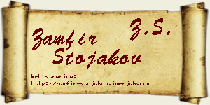 Zamfir Stojakov vizit kartica
